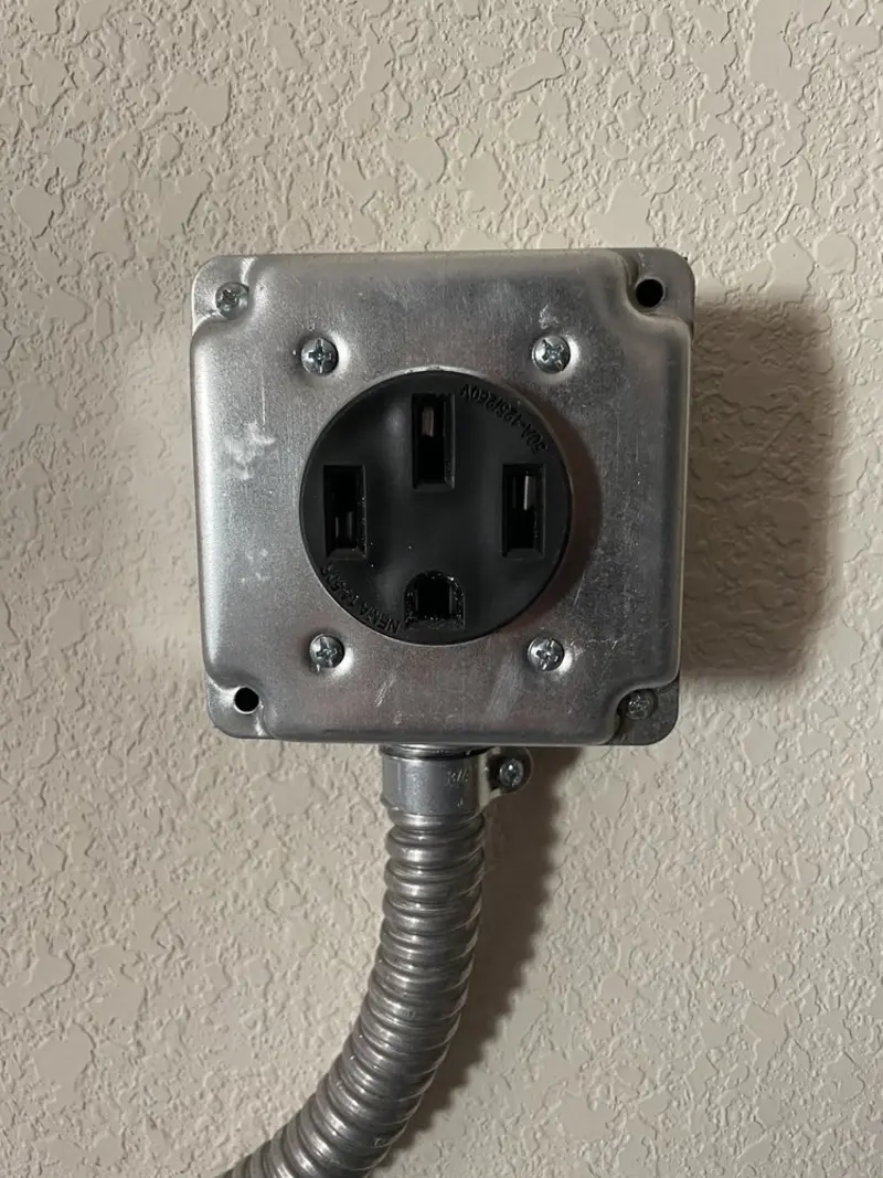 NEMA 14-50 outlet installed for Electrical Panel Upgrade in Steamboat Springs